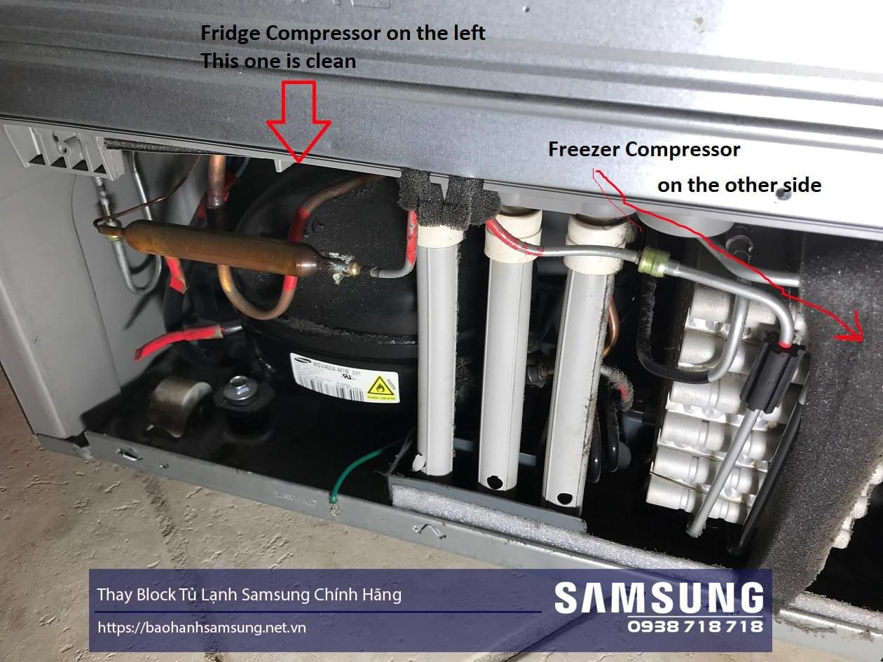 Làm thế nào để biết block tủ lạnh Samsung bị hư hỏng